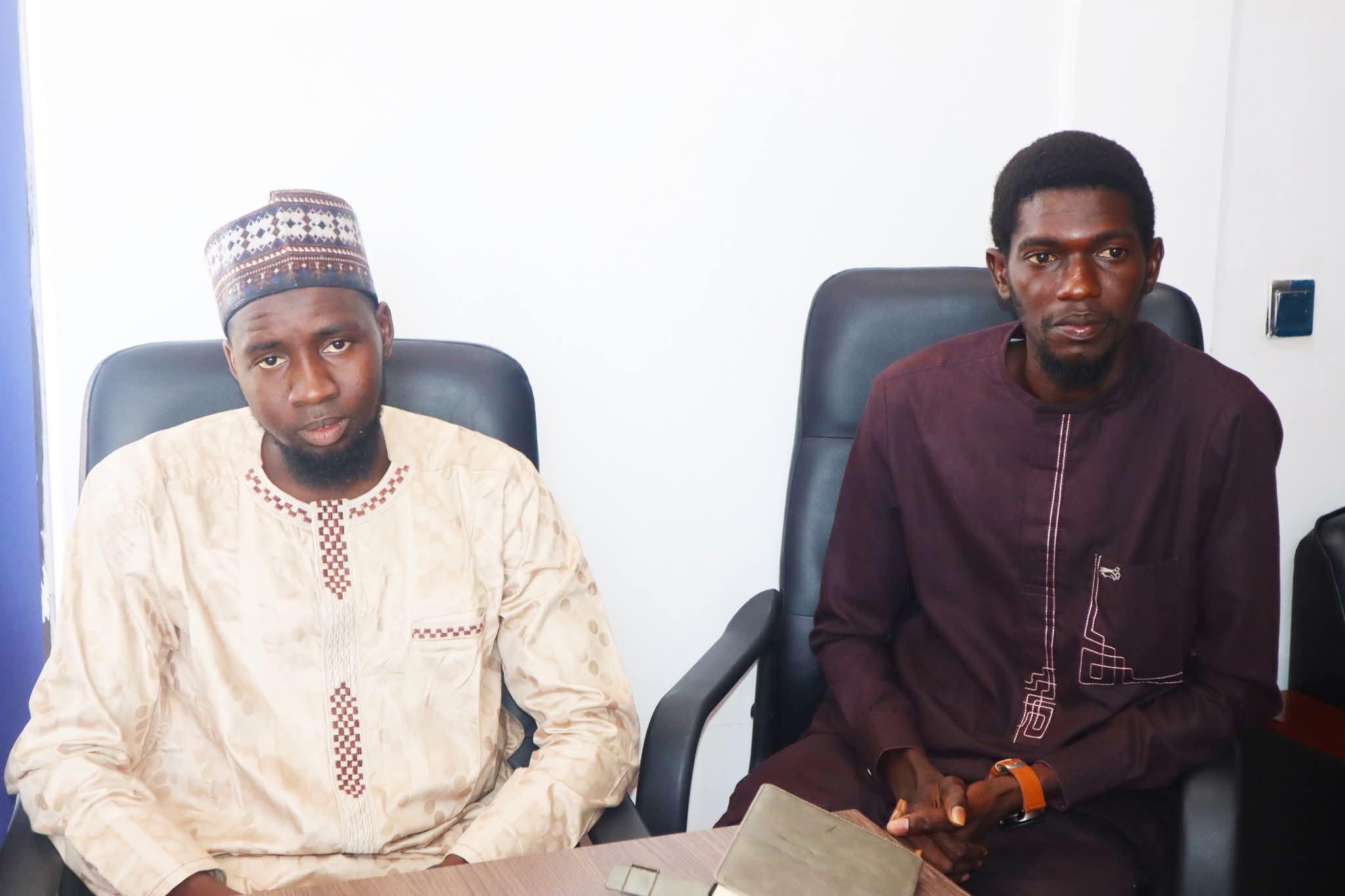 Alagie Faye leading a workshop with sticky notes